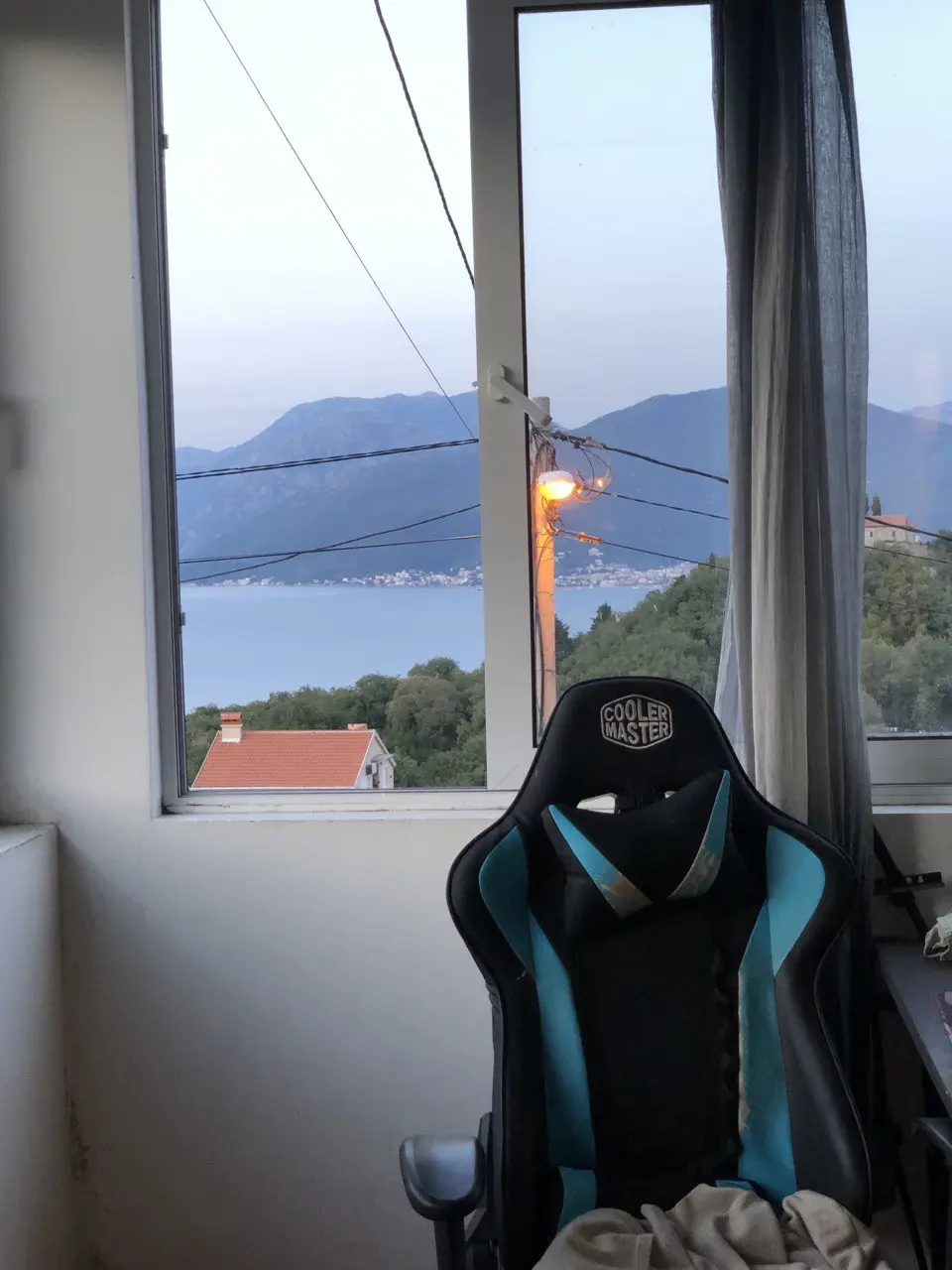 Vue mer au Monténégro, vue du bureau